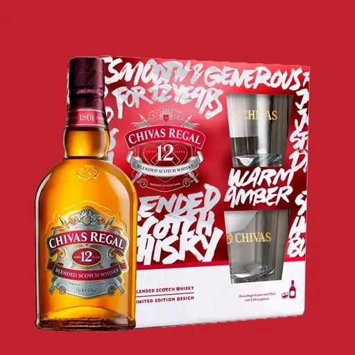 Chivas Regal Whisky 12 Y.O 750ml -Gift Pack